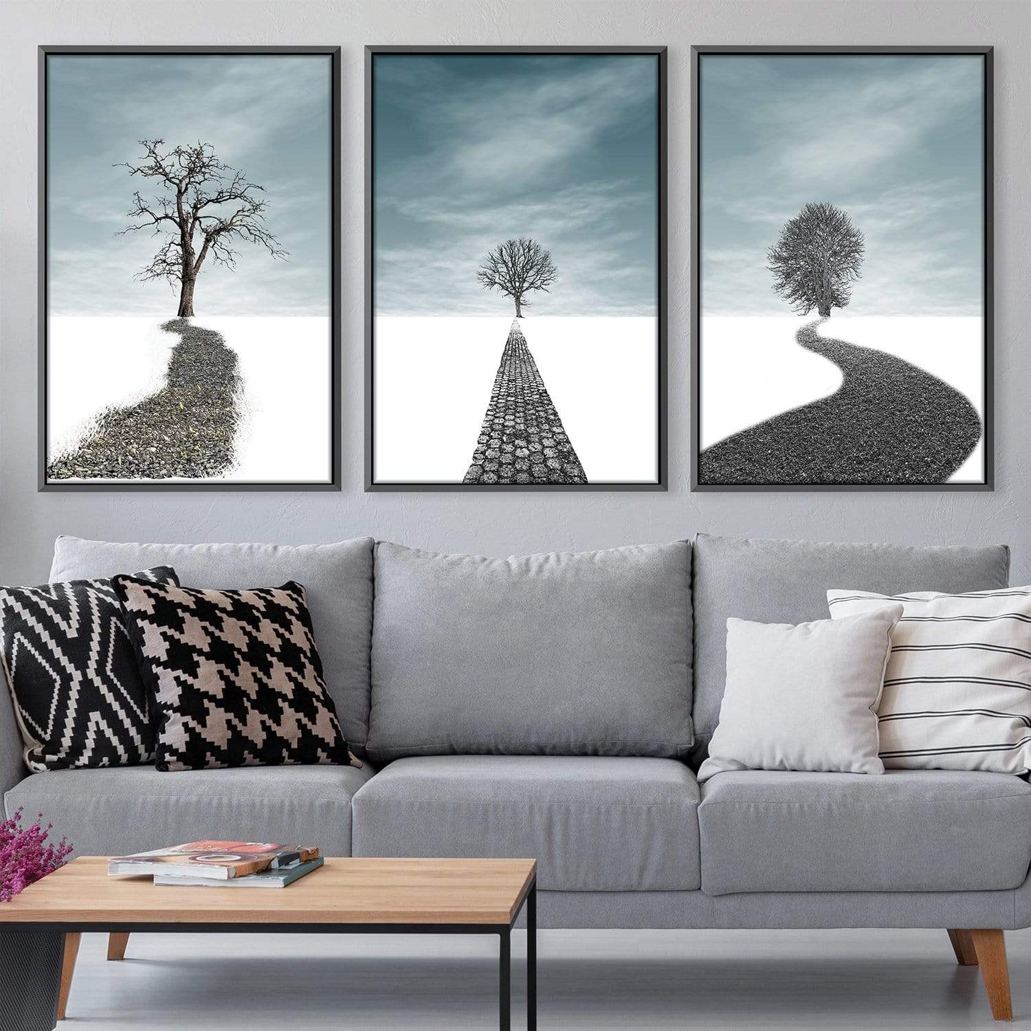 Winter Forest Canvas Art Clock Canvas