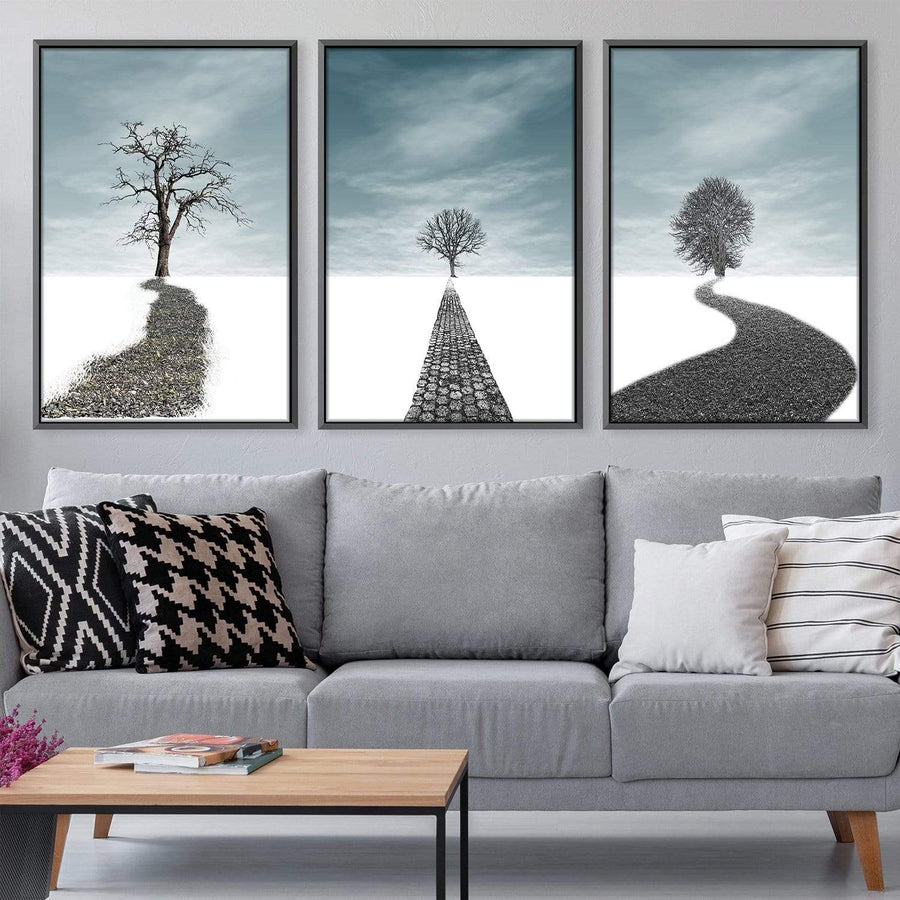 Winter Forest Canvas Art Clock Canvas