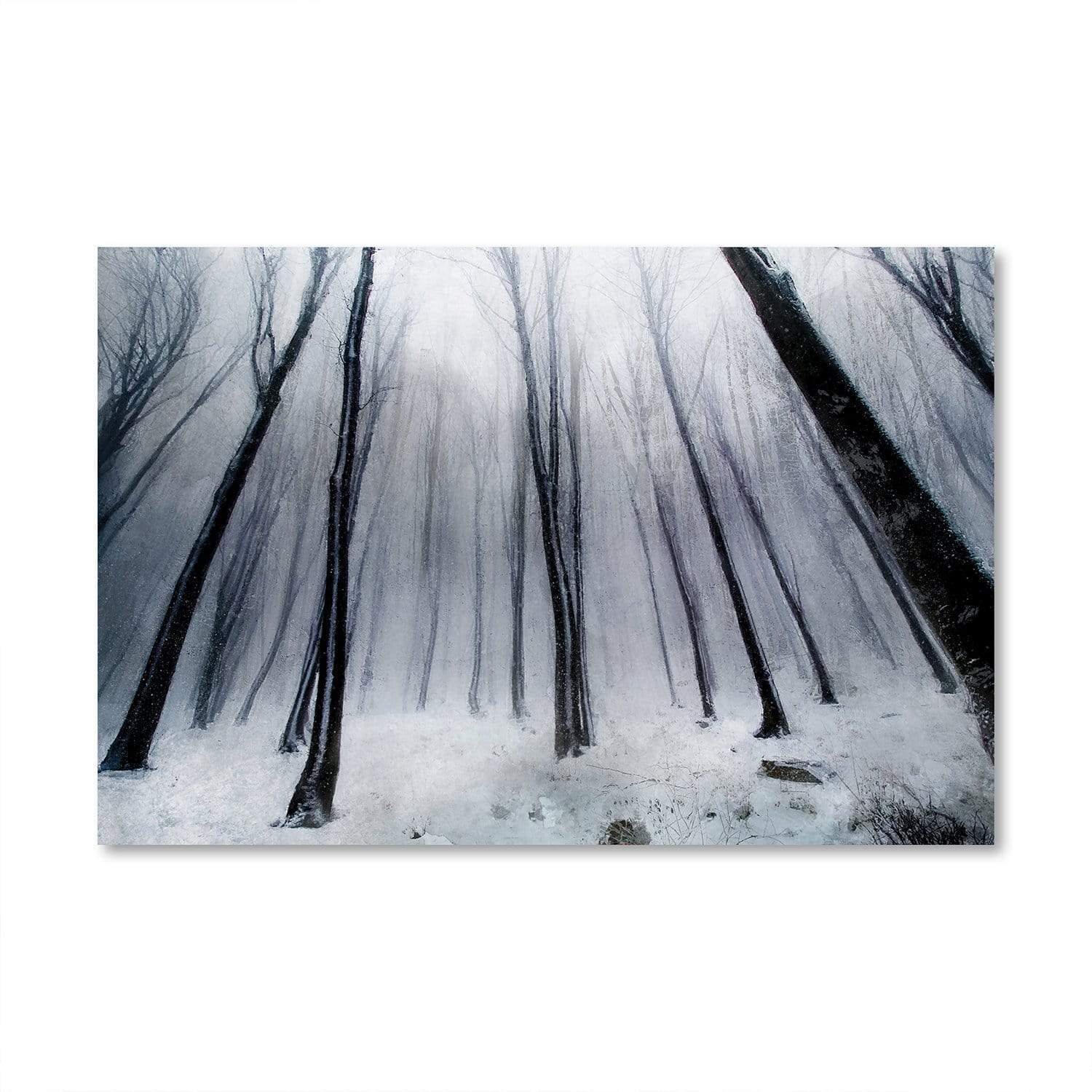 Winter Heights Canvas Art Clock Canvas