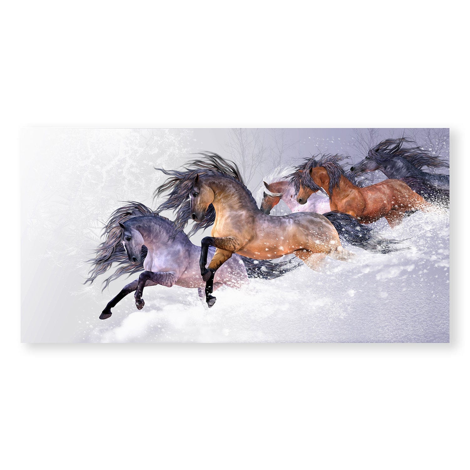Winters Flight Canvas Art Clock Canvas