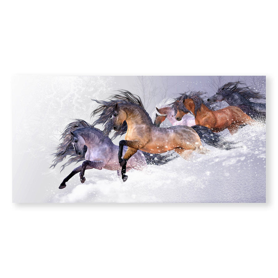 Winters Flight Canvas Art Clock Canvas