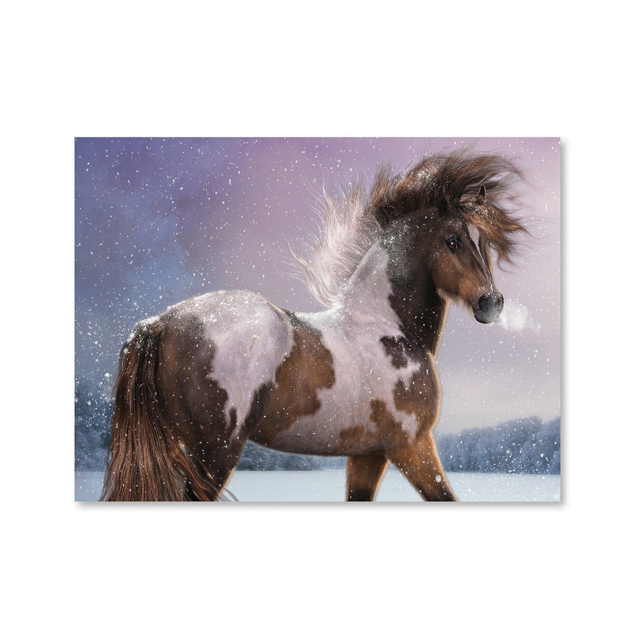 Winters Heart Canvas Art Clock Canvas