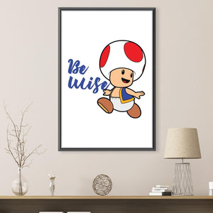 Wise Toad Canvas Art Clock Canvas