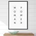 Woman Power Canvas Art Clock Canvas
