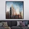 Wonder Oil Painting Oil 30 x 30cm / Oil Painting Clock Canvas