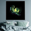 World In Your Hands Canvas Art Clock Canvas