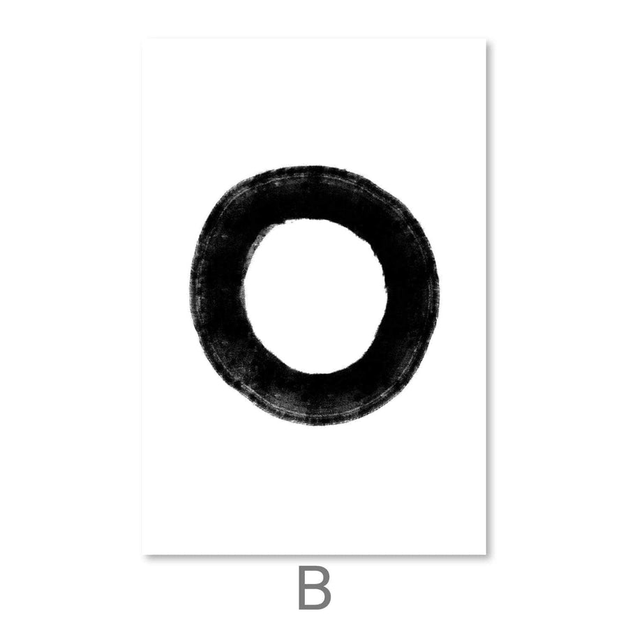 X and O Canvas Art B / 30 x 45cm / Unframed Canvas Print Clock Canvas