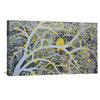 Yellow Gray Day Canvas Art Clock Canvas