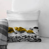 Yellow Splash A Cushion Cushion Cushion Square Clock Canvas