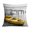 Yellow Splash C Cushion Cushion Cushion Square Clock Canvas