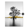 Yellow Splash Canvas Art B / 40 x 60cm / Unframed Canvas Print Clock Canvas