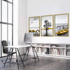 Yellow Splash Canvas Art Clock Canvas