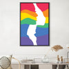 Ying and Ying Canvas Art Clock Canvas