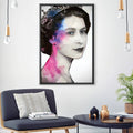 Young Queen Elizabeth II Canvas Art 30 x 45cm / Unframed Canvas Print Clock Canvas