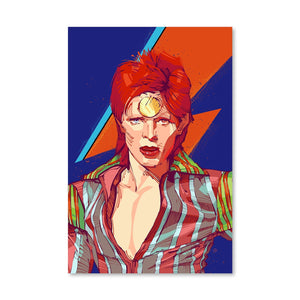 Ziggy Stardust Canvas Art Clock Canvas