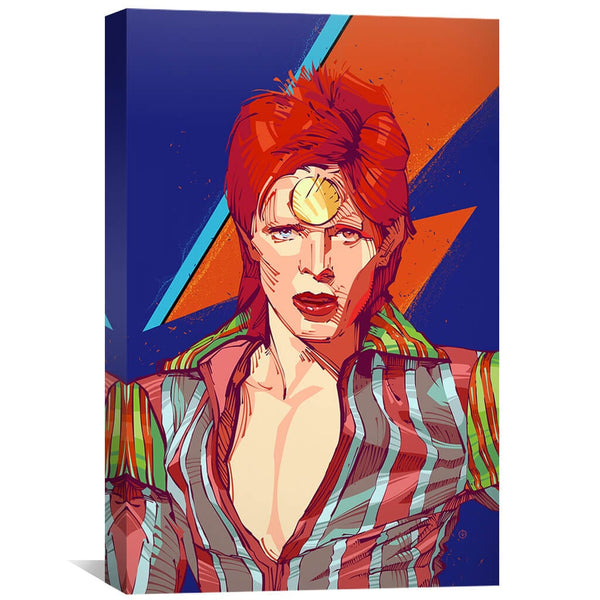 Ziggy Stardust Canvas Art 30 x 45cm / Unframed Canvas Print Clock Canvas